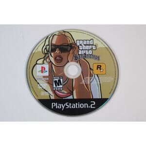 Game Grand Theft Auto San Andreas (Sony PlayStation 2, PS2) Disc Only, tested